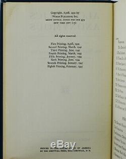 Alcoholics Anonymous AA Big Book SIGNED by BILL WILSON First Edition 8th Print