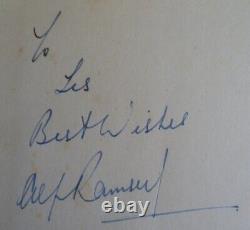 Alf Ramsey Signed Talking Football Book 1st Edition 1952