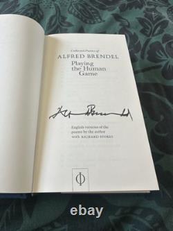 Alfred Brendel Playing The Human Game Signed Poetry Book, Phaidon, 2010