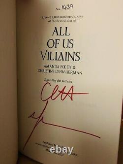 All of Us Villains Goldsboro Signed & Numbered First Edition, New book