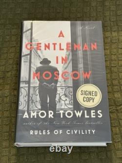 Amor Towles A Gentleman In Moscow Signed & Slipcase US 1st Edition Book
