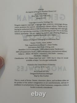 Amor Towles A Gentleman In Moscow Signed & Slipcase US 1st Edition Book