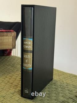 Amor Towles Rules Of Civility Signed, Dated & Slipcase 1st Edition Book + Doodle