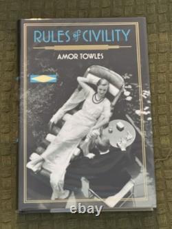 Amor Towles Rules Of Civility Signed, Dated & Slipcase 1st Edition Book + Doodle