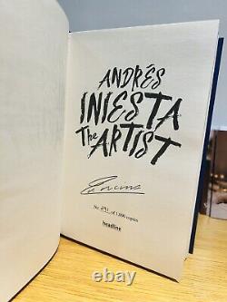 Andres INIESTA The Artist Being Iniesta Signed Edition Book Autograph Barcelona