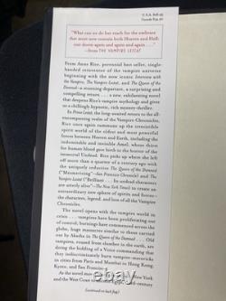 Anne Rice SIGNED 1st Ed. HC/DJ Prince Lestat