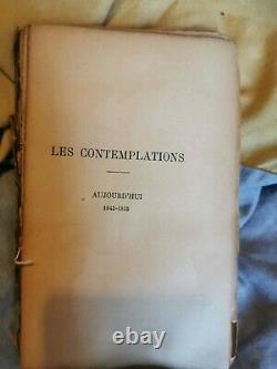 Antique Book, Signed Victor Hugo, 1856 1st Edition Les Contemplations French