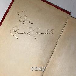 Antique Clarence Chamberlin Record Flight Book Signed Limited Edition 1928 RARE