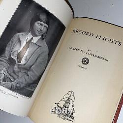 Antique Clarence Chamberlin Record Flight Book Signed Limited Edition 1928 RARE