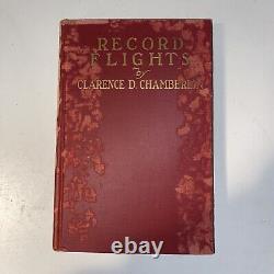 Antique Clarence Chamberlin Record Flight Book Signed Limited Edition 1928 RARE