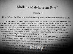 Antique book history witchcraft magic occult religion malleus maleficarum church