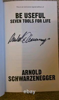 Arnold Schwarzenegger Signed'Be Useful' Book First Edition