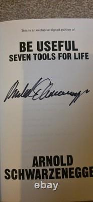 Arnold Schwarzenegger Signed'Be Useful' Book First Edition