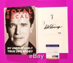 Arnold Schwarzenegger Signed Limited Edition Hardcover Book Total Recall Psa/dna