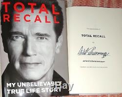 Arnold Schwarzenegger signed Total Recall Book. New, H/C 1st Print Edition