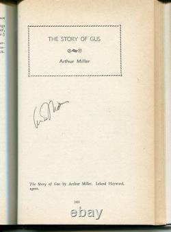 Arthur Miller & Arthur Laurents Radio Plays Signed Autograph 1st Edition Book