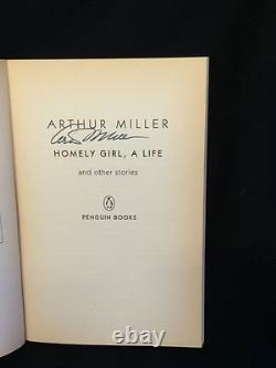 Arthur Miller Homely Girl A Life And Stories Signed Autograph 1st Edition Book
