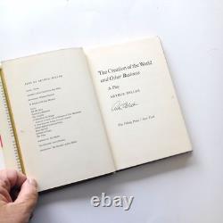 Arthur Miller The Creation Of World And Other Business Signed 1st Edition Book