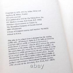 Arthur Miller The Creation Of World And Other Business Signed 1st Edition Book