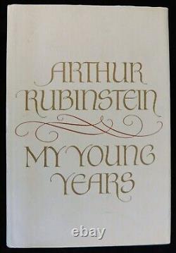 Arthur Rubinstein Signed My Young Years 1st Edition Hardcover Book JSA Authentic