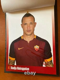 As Roma Worn Con Autografi Book Limited Edition Totti De Rossi Salah Signed