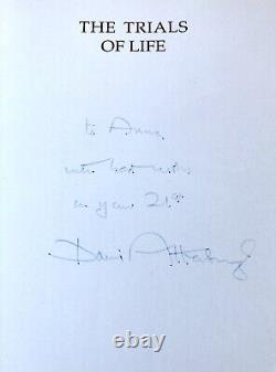 Attenborough Signed Book 1stEd Inscribed Birthday Presentation Copy