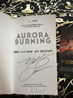 Aurora Burning Goldsboro Books Limited Edition Signed + Numbered + Sprayed Edges