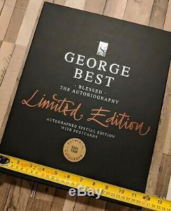 Authentic George Best Autobiography BLESSED Signed Limited Edition Boxset Book