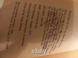 Authographed Book By The Author first Edition Numbered #13 by Anne McCaffrey