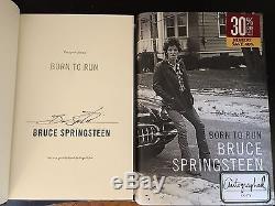 Autographed Bruce Springsteen Signed Book Born to Run First Edition