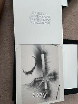 Autographed DAVID BOWIE IS BOOK PERSONAL PORTFOLIO. BLACK EDITION. Signed Photo