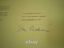 BEN SHAHN Love and Joy About Letters SIGNED Limited 31/100 Edition HC Art BOOK