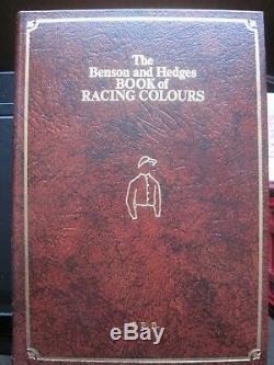 BENSON & HEDGES BOOK OF RACING COLOURS LEATHER BOUND LIMITED SIGNED 1st EDITION