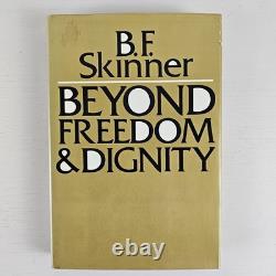 BOOK Signed First Edition B. F. Skinner Beyond Freedom & Dignity HC Rare