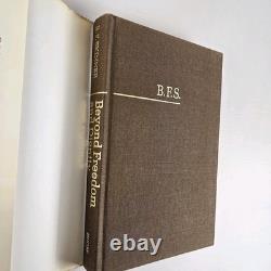 BOOK Signed First Edition B. F. Skinner Beyond Freedom & Dignity HC Rare