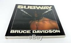 BRUCE DAVIDSON Book SUBWAY 1986 1ST EDITION & 1ST PRINTING SIGNED BY AUTHOR