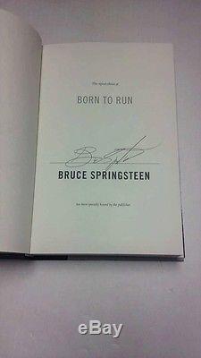 BRUCE SPRINGSTEEN Autographed Signed Born to Run Hard Cover 1st Edition Book