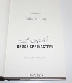 BRUCE SPRINGSTEEN SIGNED BORN TO RUN BOOK 1ST EDITION withCOA THE BOSS IN THE USA