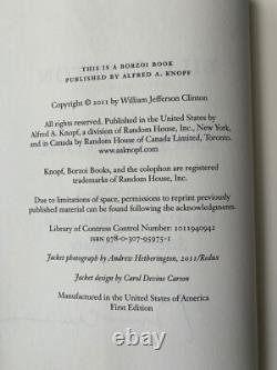 Back To Work SIGNED By President Bill Clinton Hardcover 2011 Book 1ST EDITION