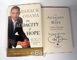 Barack Obama Signed The Audacity Of Hope 1st Edition/1st Print Book Psa/dna Coa