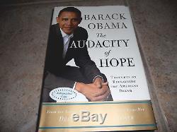 Barack Obama The Audacity Of Hope Signed 1st Edition HB Book PSA Certified