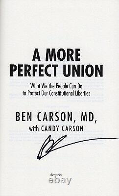 Ben Carson RARE SIGNED 1st Edition BOOK COA 2016 President AUTOGRAPHED PROOF