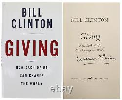 Bill Clinton Signed Giving 1st Edition Hard Cover Book withFull Name BAS #A67830