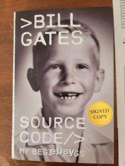 Bill Gates Signed Source Codes My Beginnings First 1st Edition Hc Book +jsa Loa