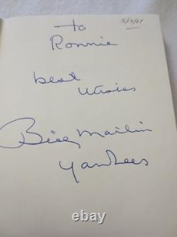 Billy Martin Signedbilly Ball First Edition Book 1987 Perfect Condition