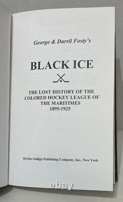 Black Ice George & Darril Fosty Hockey Book Signed First Edition HCDJ 2004