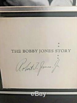 Bobby Jones Certified Signed Golf Book 1st edition 1953 Framed One of a Kind