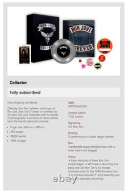 Bon Jovi Forever Signed Book Genesis Ltd Collectors Edition 1150 Copies Only