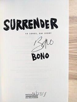 Bono Book SIGNED Surrender (40 Songs One Story 2022) First Edition UK +Bag