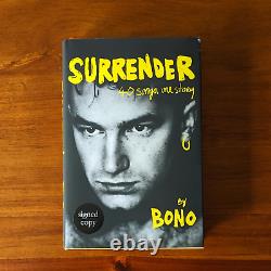 Bono SIGNED Book Surrender (40 Songs One Story)1st Edition Hardcover 2022